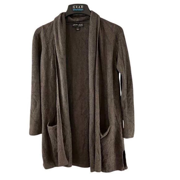 Barefoot Dreams  Chic Lite Essential Long Open Front Cardigan Size Small Cocoa B - Picture 1 of 5